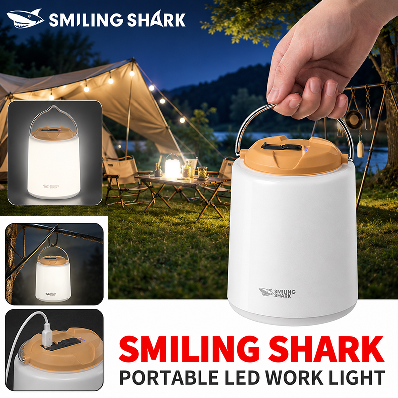 Power Outage Light - SMILING SHARK LED wiederaufladbare Campingleuchte, Zeltleuchte,
