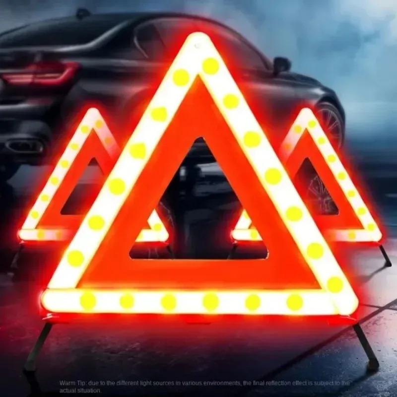 Emergency Exit Sign - Auto Dreieck Rot Reflektierende Stativ Faltbare