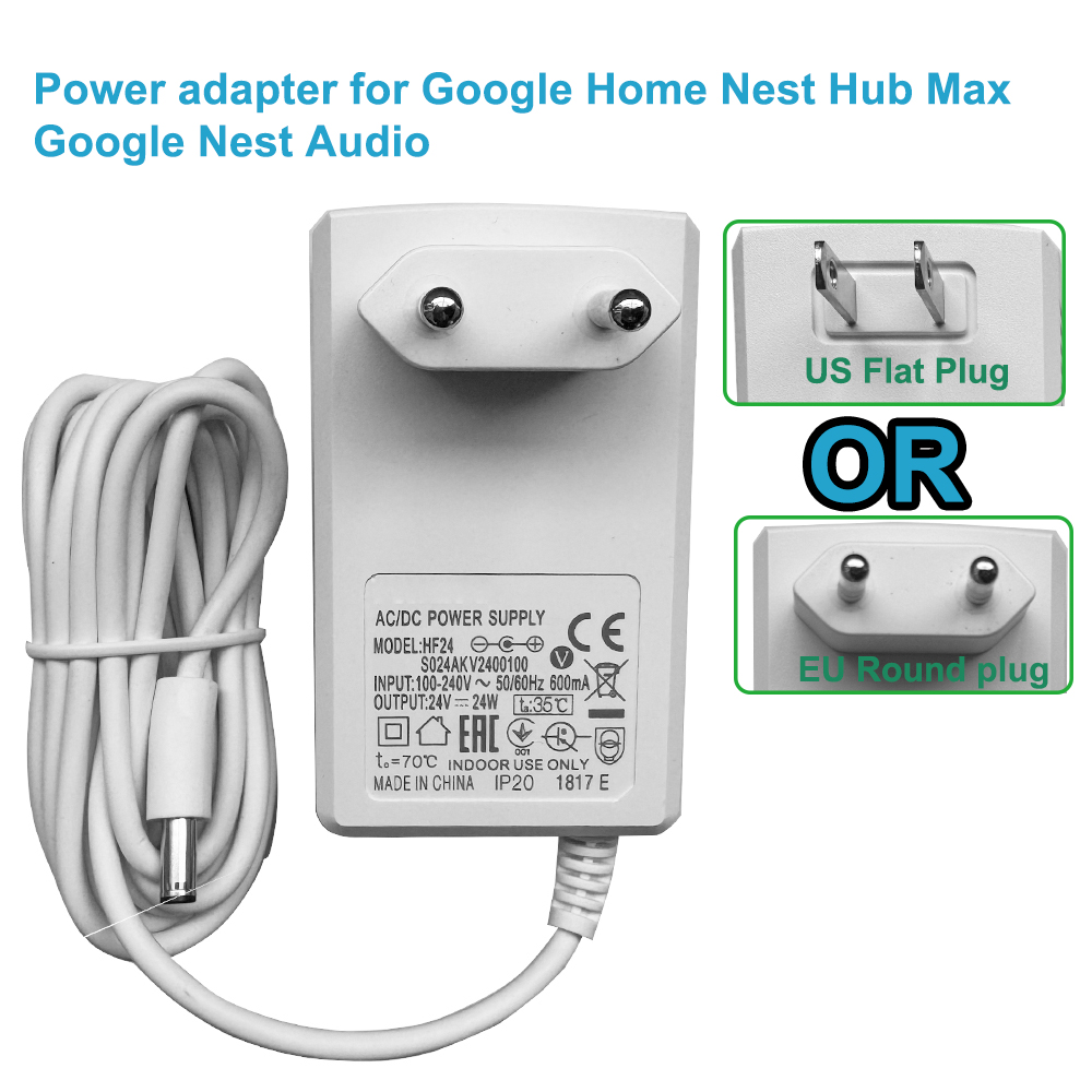 Google Speaker Nest Hub - 24V-Netzteil für Google Home Nest Hub