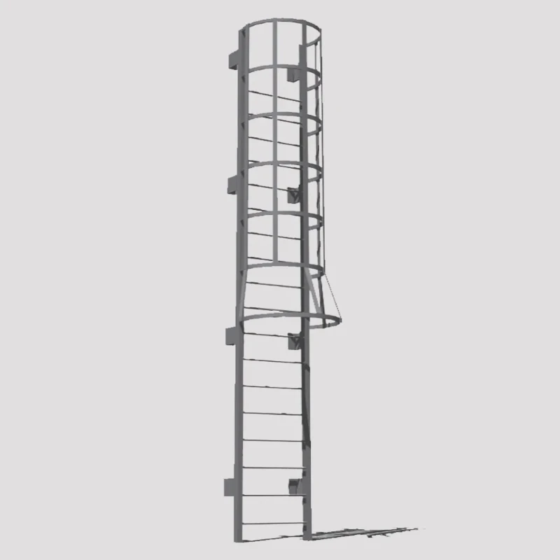Fire Escape Ladder - Industrielle vertikale Katzenkäfigleiter für den Außenbereich,