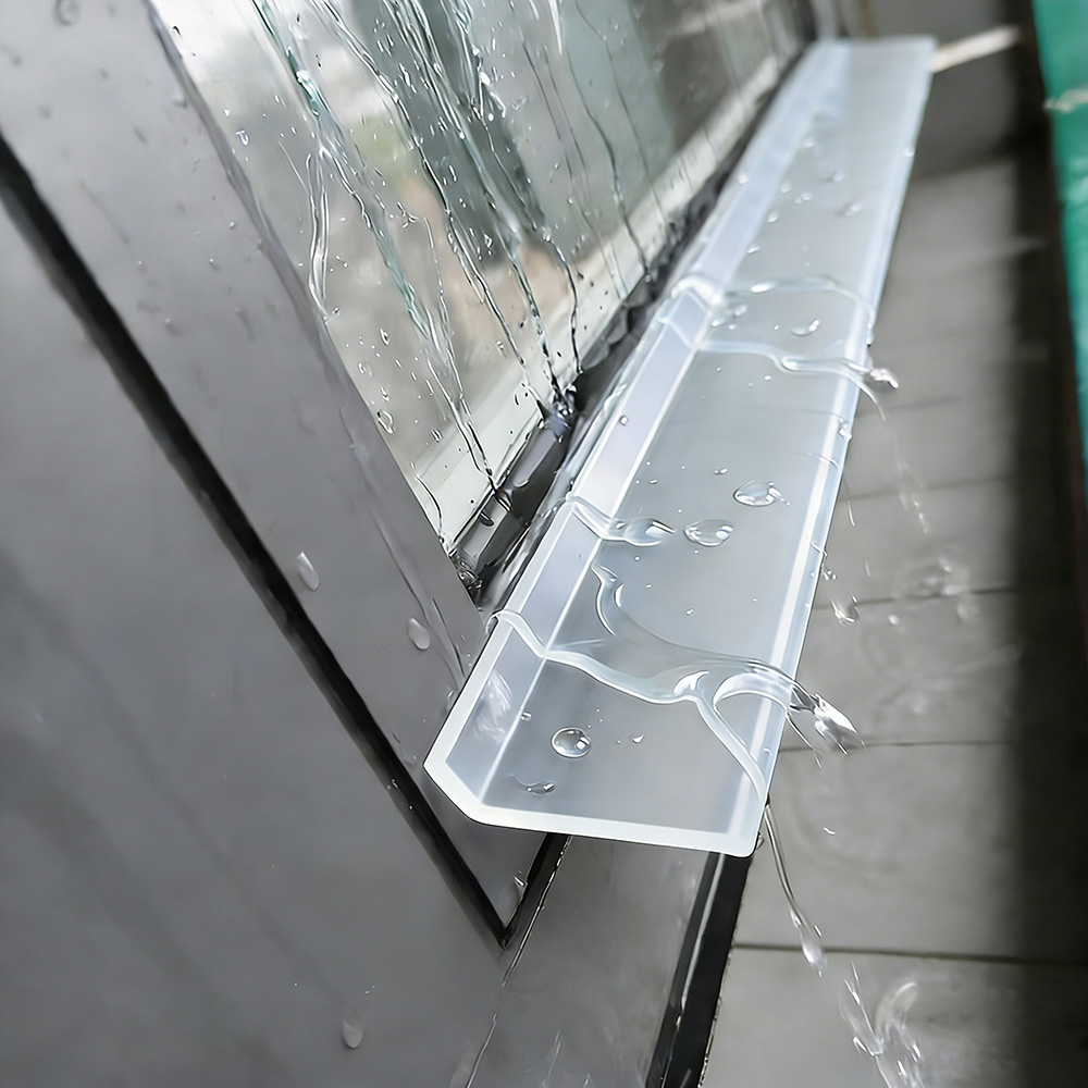 Window Lock Bar - 1-5M Transparente Fenster-Wassersperrleisten, Wasserdichte Leiste für