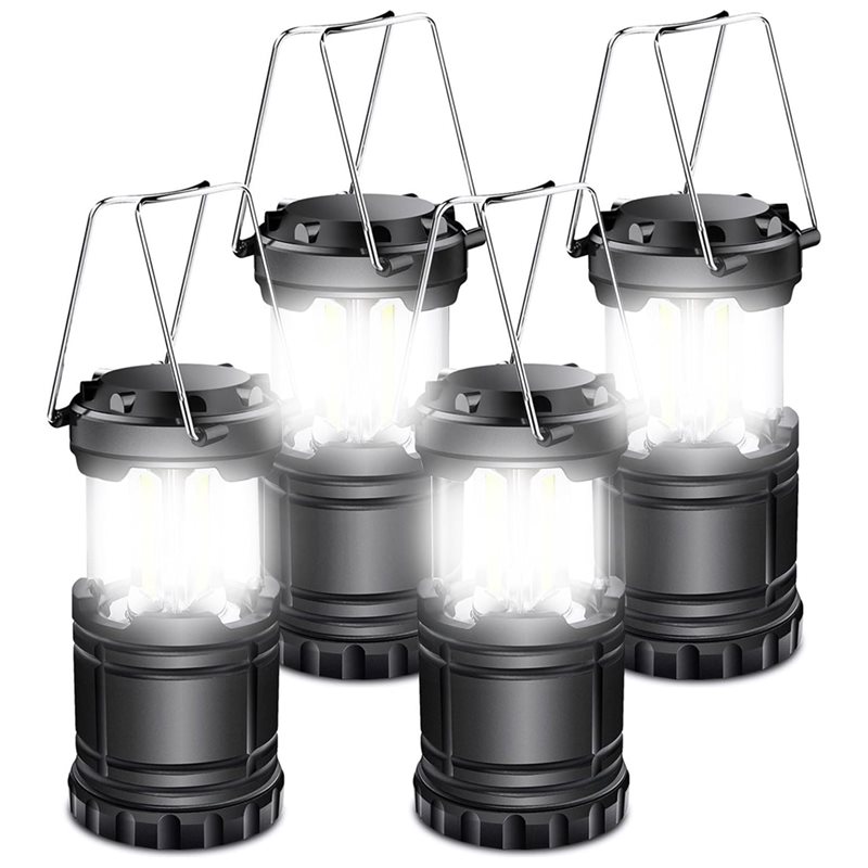 Power Outage Light - ABAE-4er-Pack Solar-Campinglaternen, batteriebetriebene LED-Leuchten für Stromausfälle,