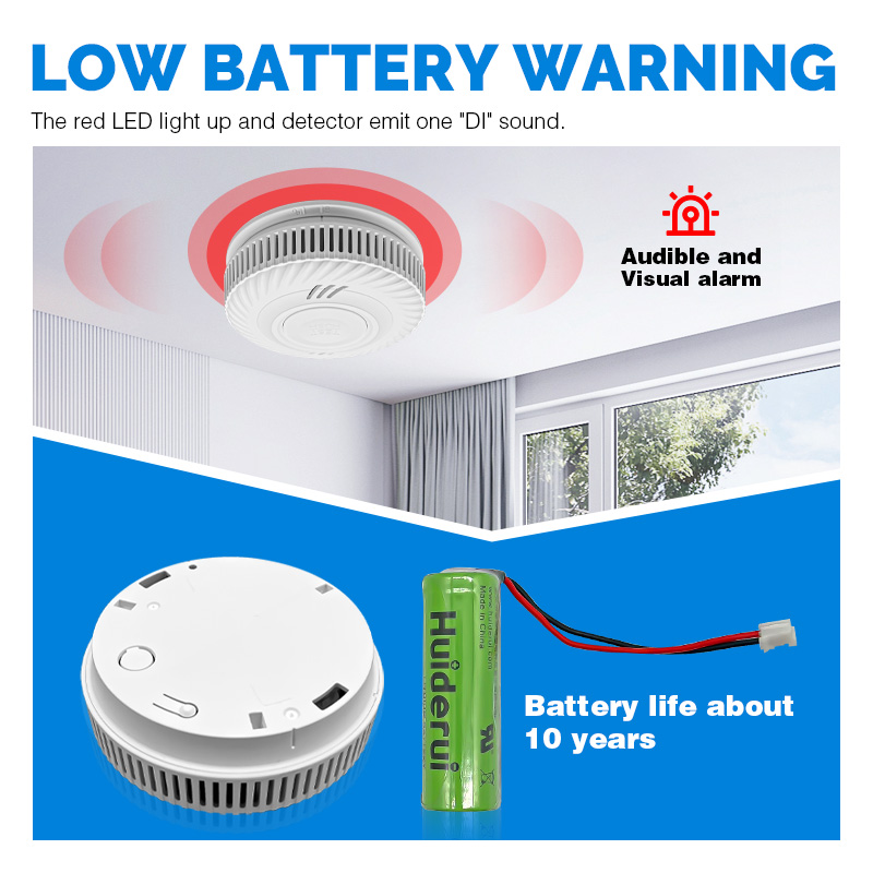 10 Jahre Batteriebetriebener H – Smoke Detector Interconnected Bewertung und Preis