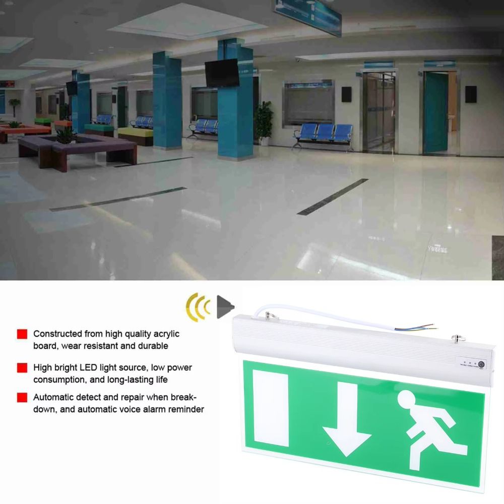 Kommerzielle LED-Notfall-Schil – Emergency Exit Sign Bewertung und Preis