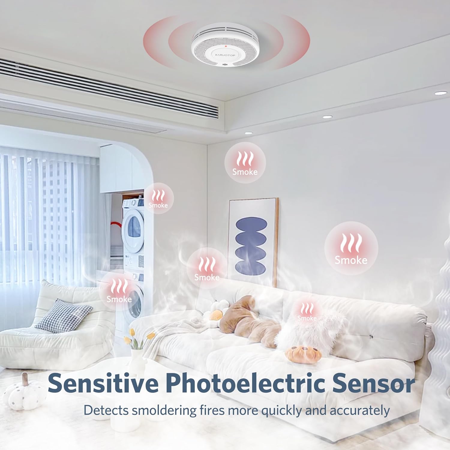 Drahtloser vernetzter Tuya-Rau – Smoke Detector Interconnected Bewertung und Preis