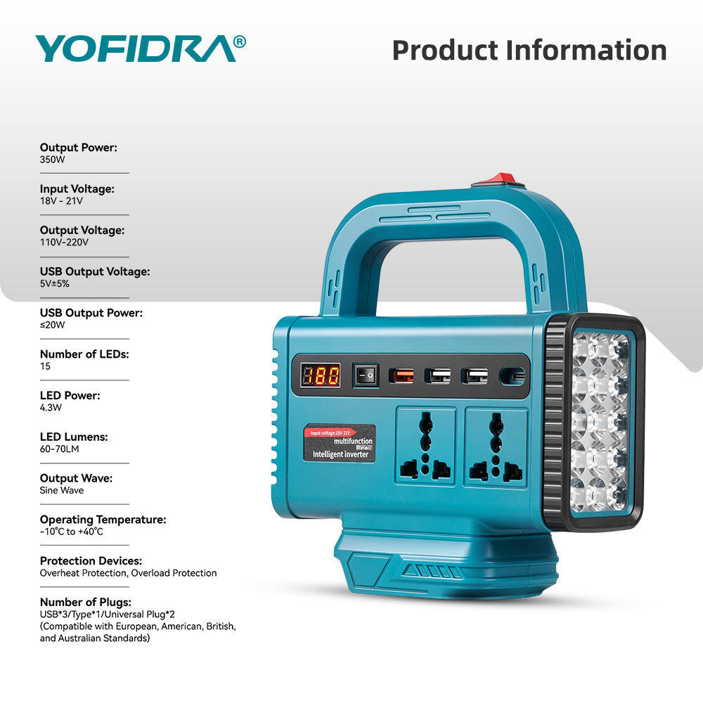 YOFIDRA 220V Tragbarer Stromwe – Power Outage Light Bewertung und Preis