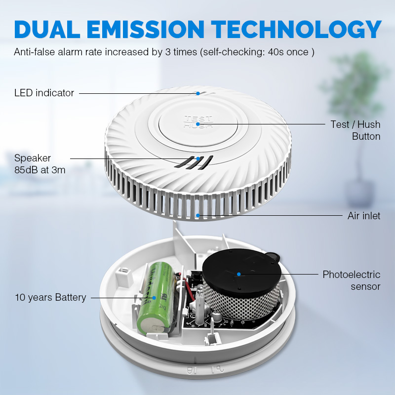 Batteriebetriebener Hotel-Smar – Smoke Detector Interconnected Bewertung und Preis